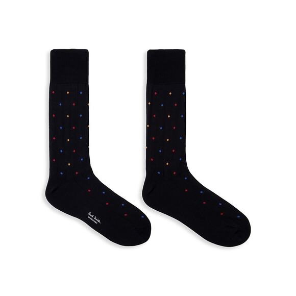 NWT Paul Smith luxe ribbed pin dot socks made in Italy. Nice gift! Yours for? - Picture 1 of 4